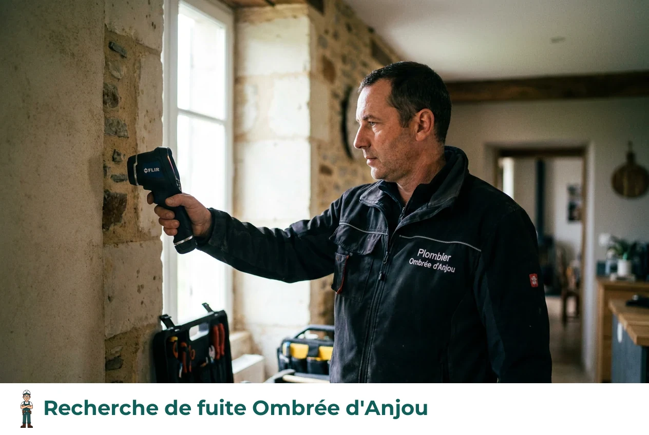 Recherche de fuite à Ombrée d'Anjou
