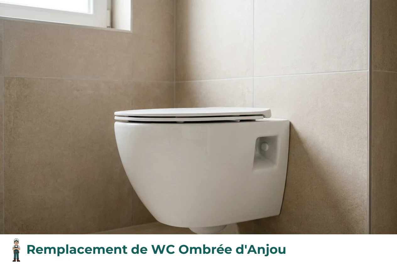 Remplacement de WC à Ombrée d'Anjou