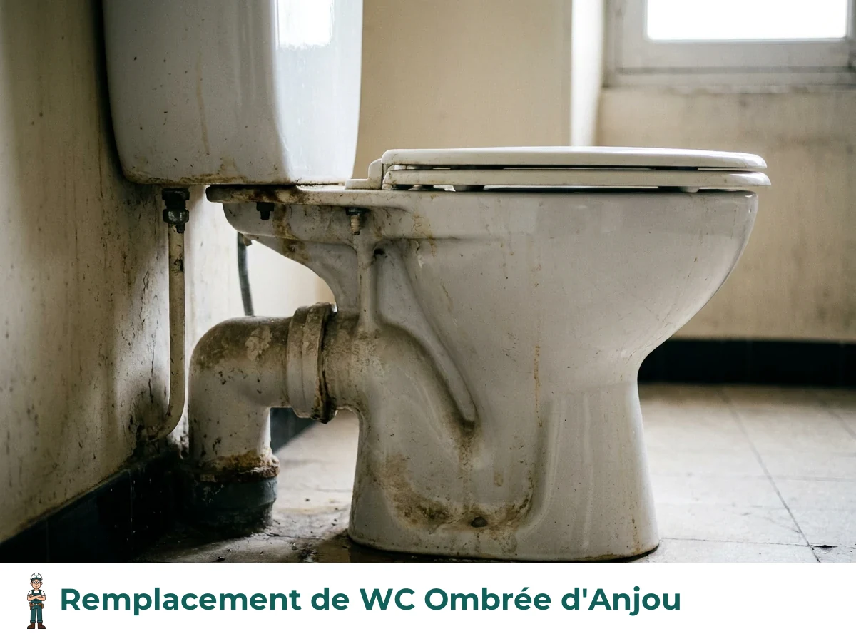 Remplacement de WC à Ombrée d'Anjou