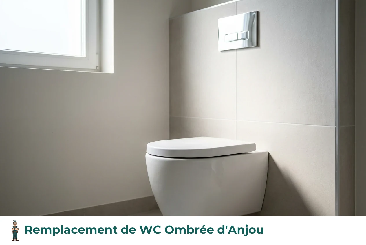 Remplacement de WC à Ombrée d'Anjou