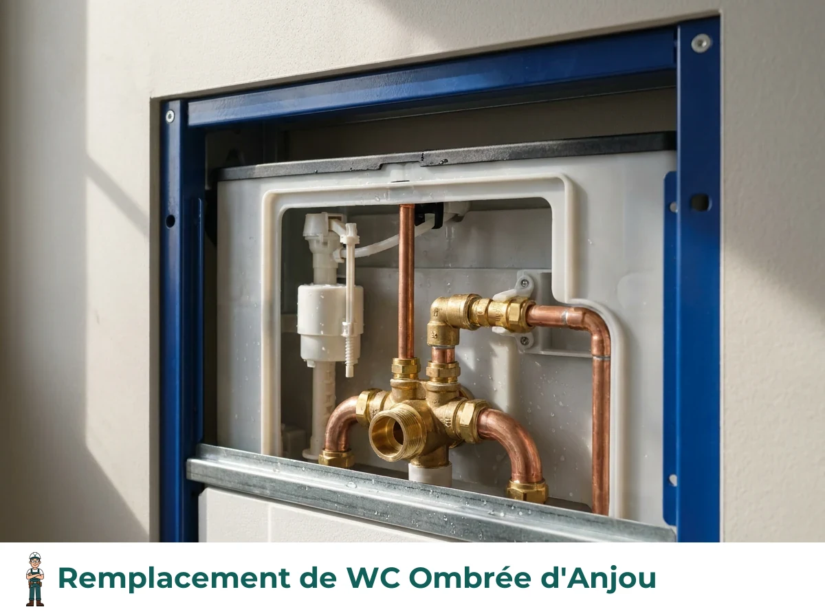 Remplacement de WC à Ombrée d'Anjou
